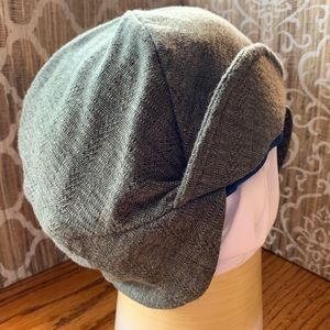 UNISEX Handmade Upcycled Cap w/ Brim & Ear Flaps